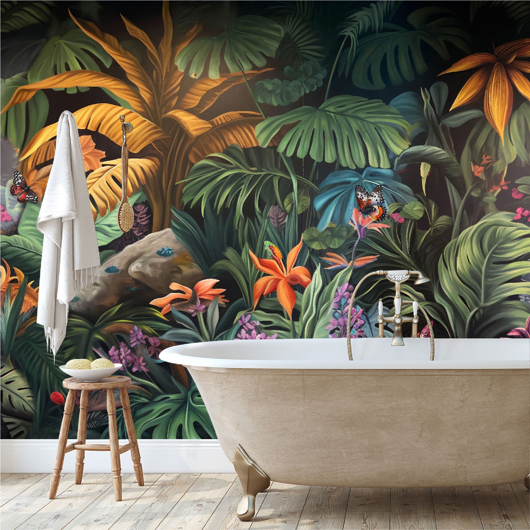 Mural Hojas Tropicales - MT407