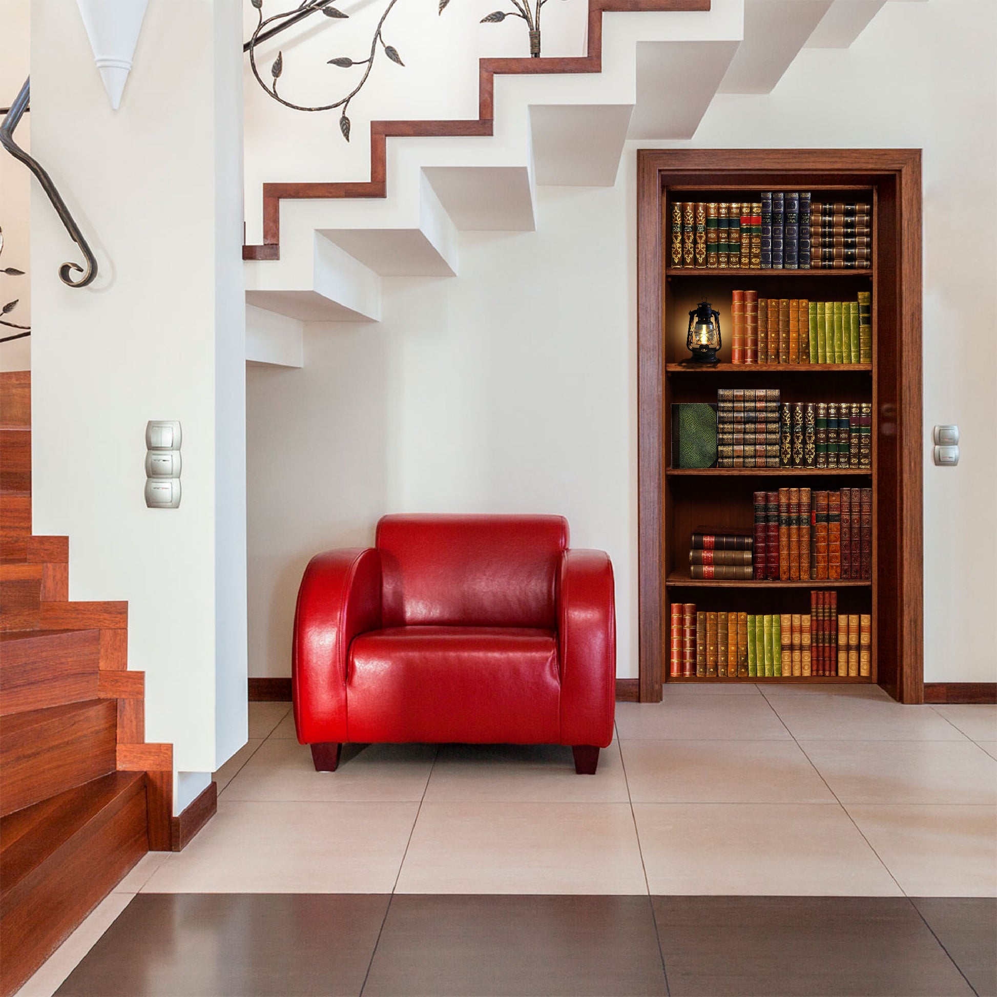 Vinilo Decorativo Para Puertas - Biblioteca - VP001