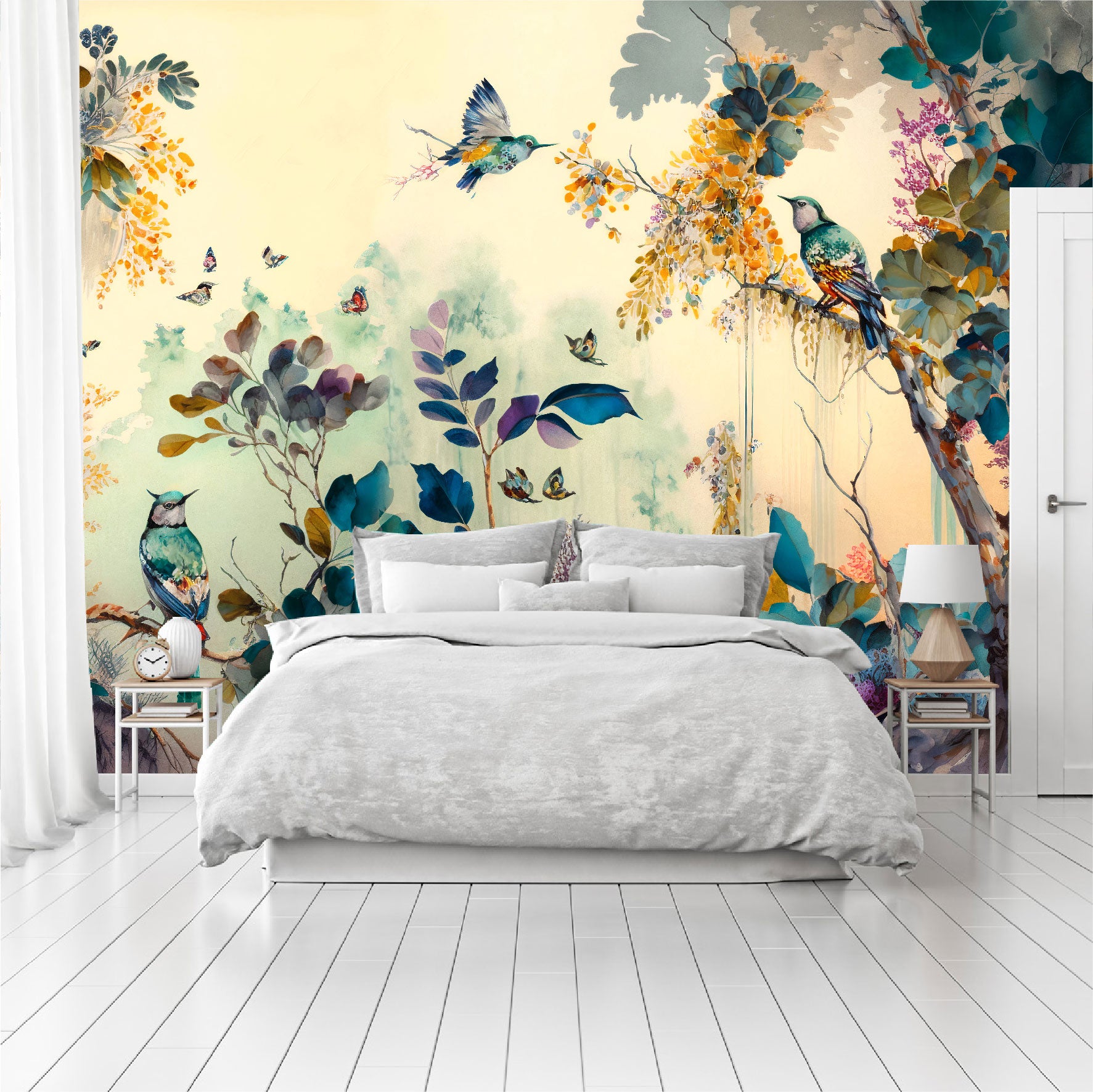 Mural Jardín Tropical Acuarelado - MT326