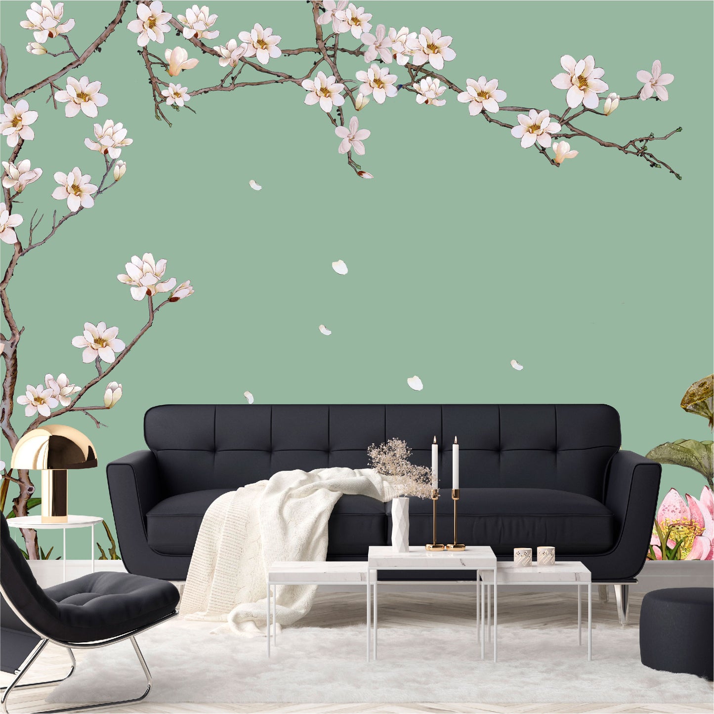 Mural Árbol con flores blancas - MT473