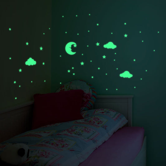 Luna y Nubes con estrellas - VF030