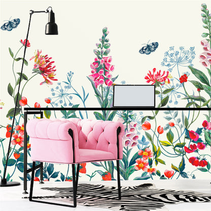 Mural Flores Botanicas Acuareladas - MT404