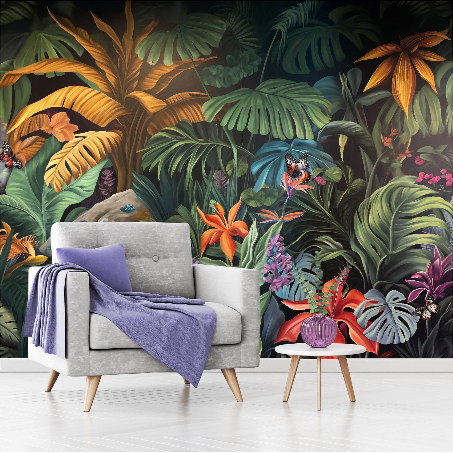 Mural Hojas Tropicales - MT407