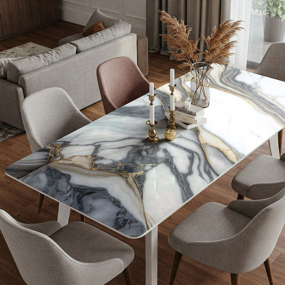 Vinilo Autoadhesivo Simil Marmol - 100x100cm - MM3552