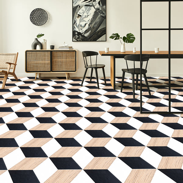 Vinilo Alto Transito Modelo Hexagonal en rollo de 100x100cm - ATM350