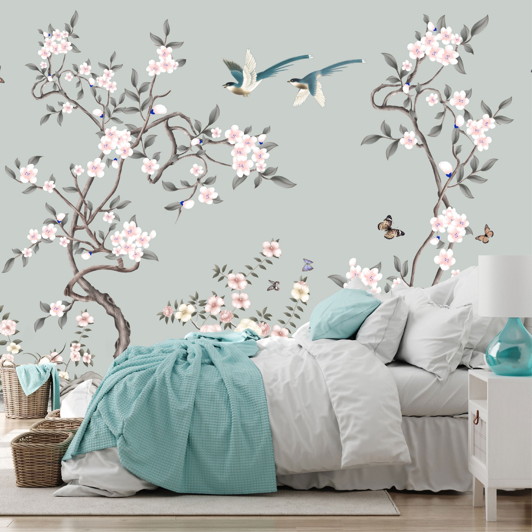 Mural Tropical Floral - MT558
