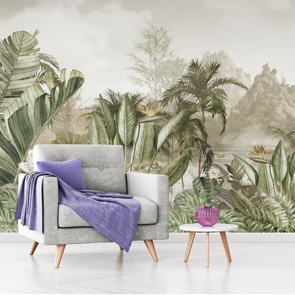 Mural Jungla Tropical Vintage - MT503
