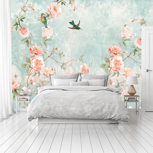 Mural enredadera de peonias - MT368