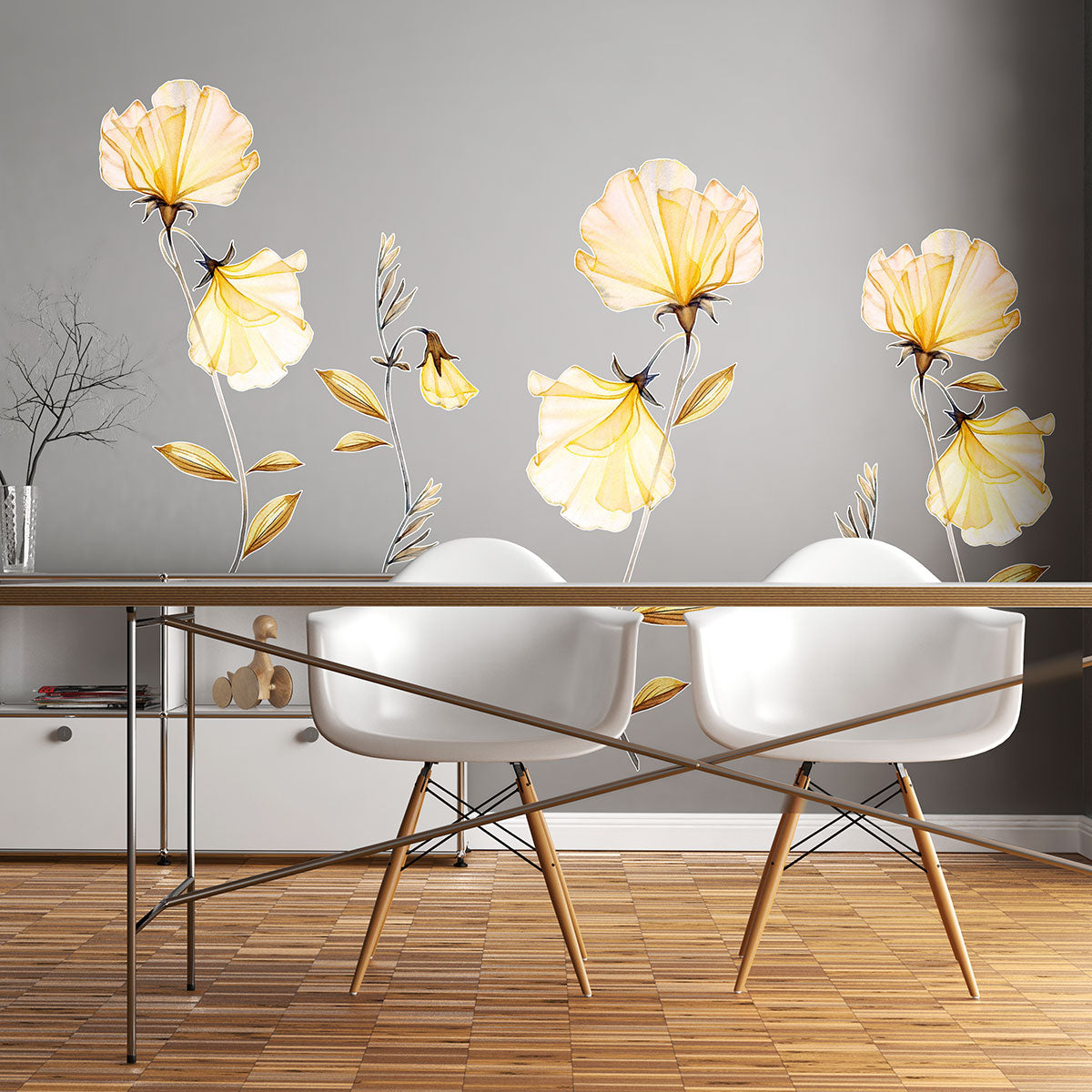 Vinilos Autoadhesivos Flores - VDC016