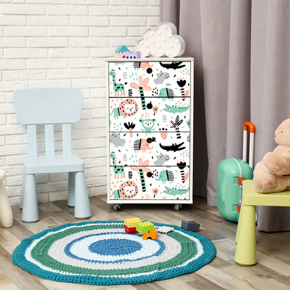Vinilo para Muebles Animales y Palmeras - MI025