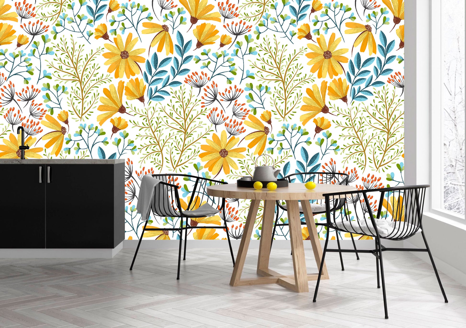 Vinilo Mate Boho Floral - Modelo 1208
