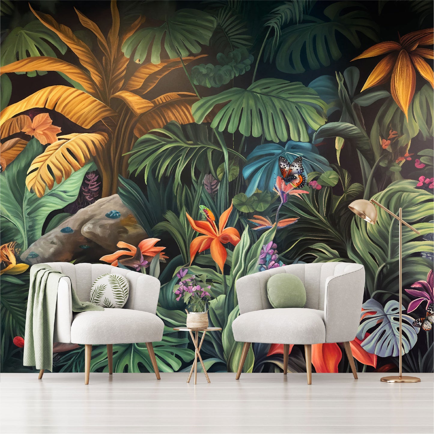 Mural Hojas Tropicales - MT407