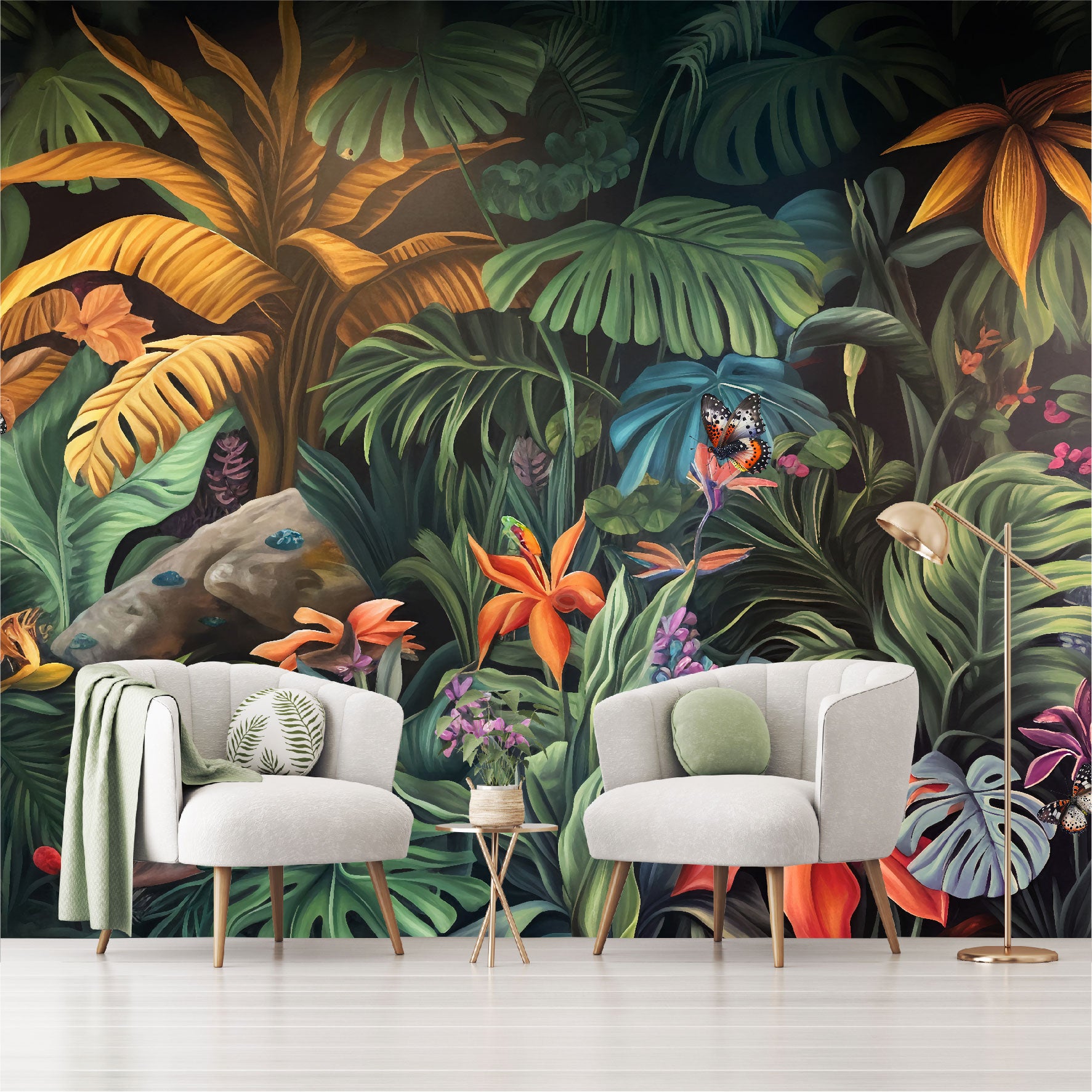 Mural Hojas Tropicales - MT407