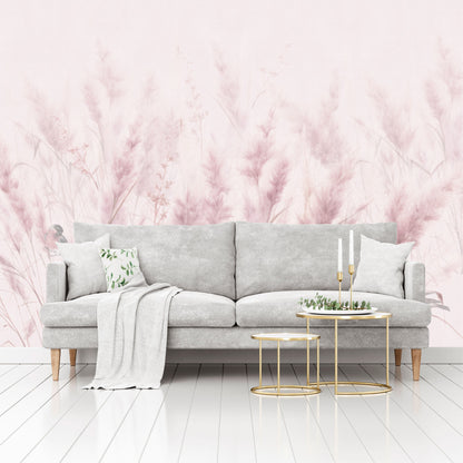 Mural Plumas Rosas - MT559