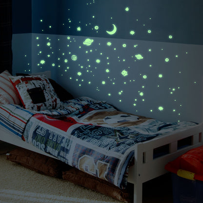 Vinilo Decorativo Fotoluminiscente la cabeza en las estrellas - VF012
