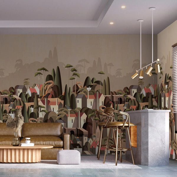 Mural Casas en el Bosque - MT610