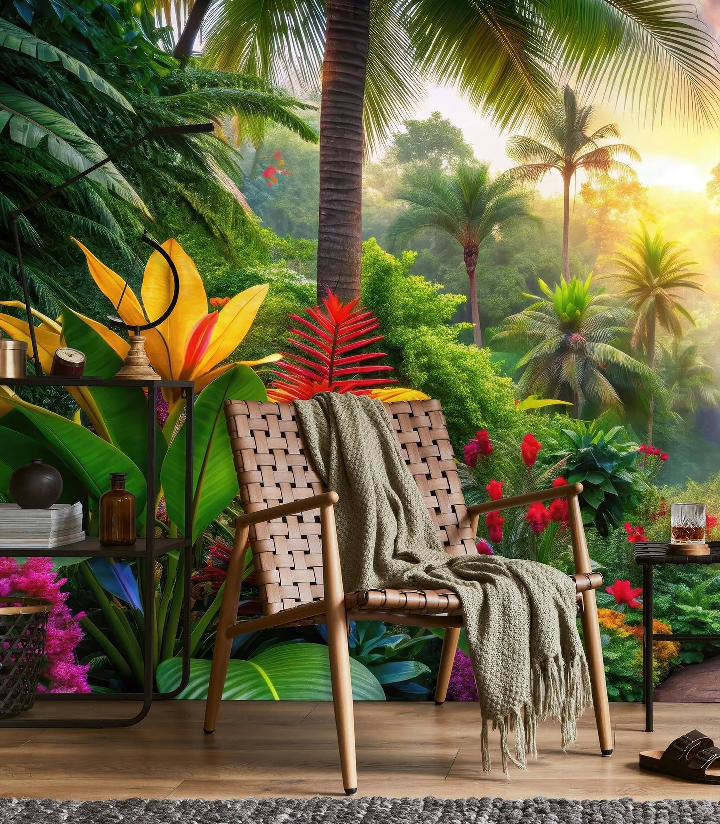 Mural Hojas Tropicales - MT613