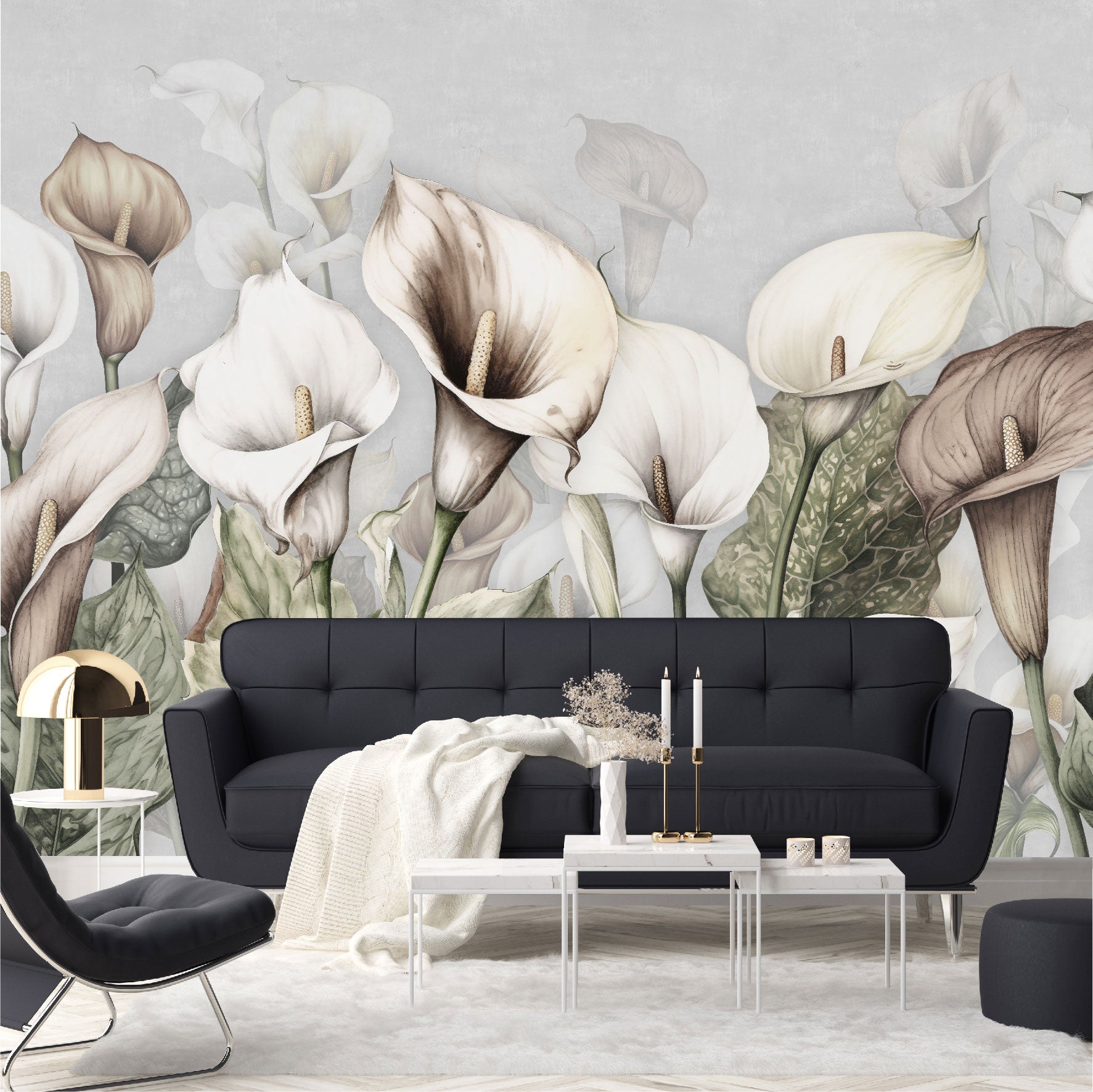 Mural Tropical Flores de Cala - MT392