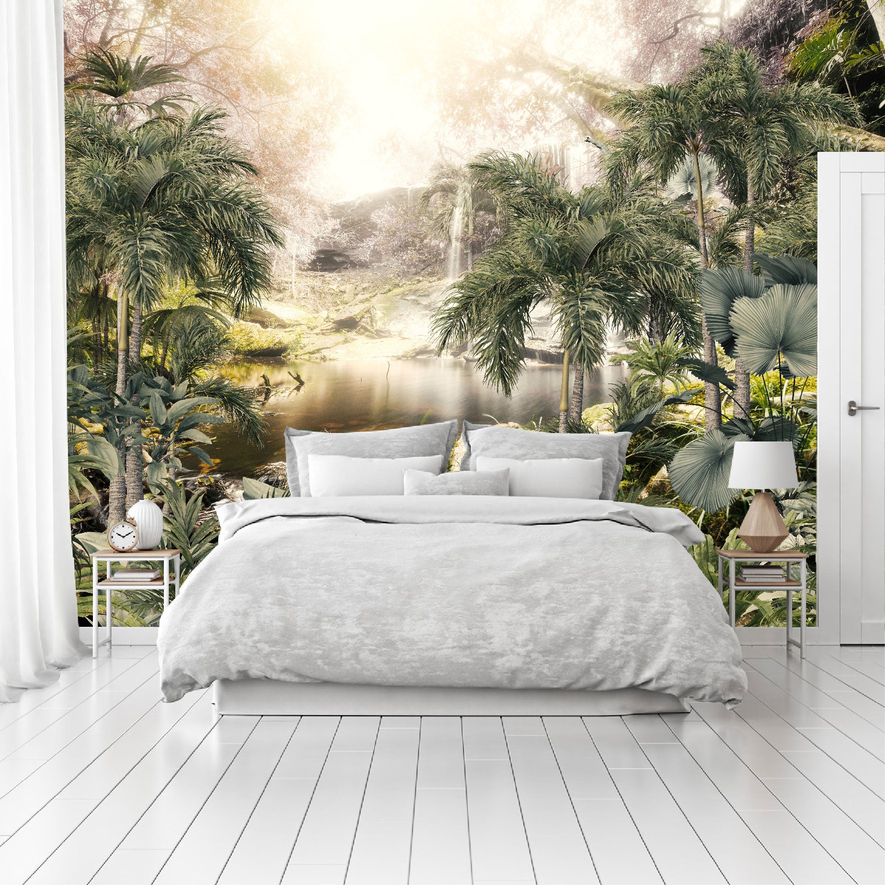 Mural Bosque Tropical con Lago - MT144