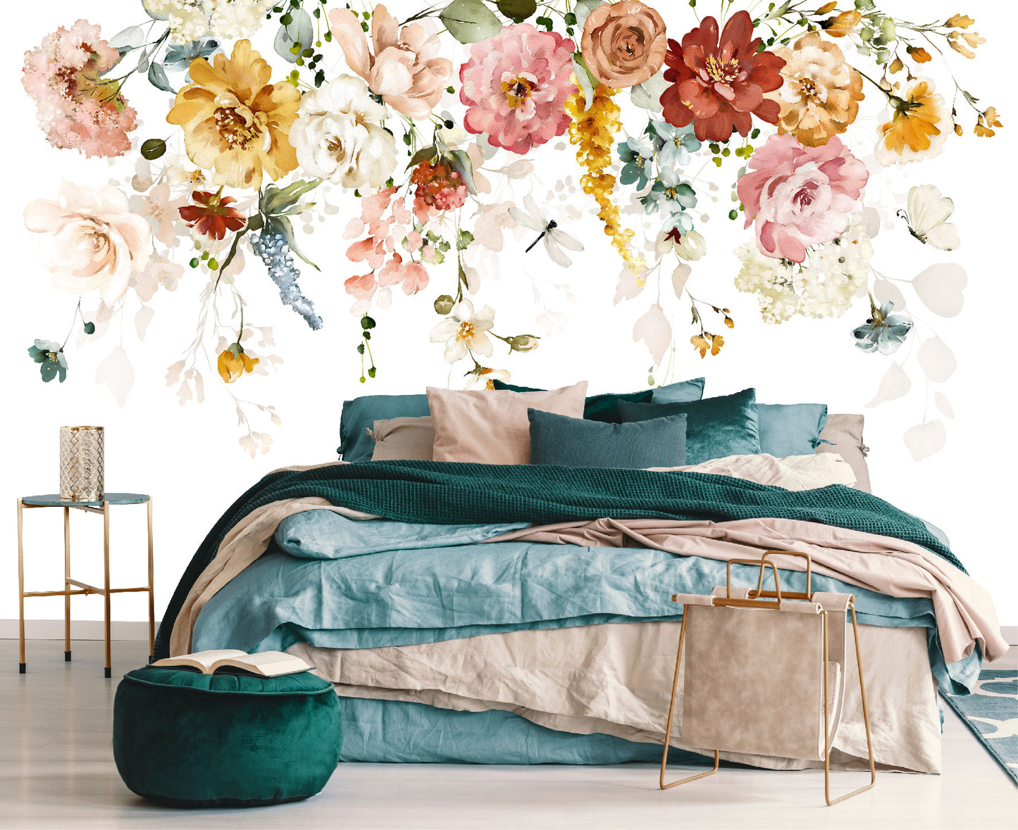 Mural Botánico Flores de Jardín - MT173