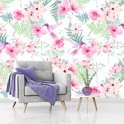 Mural Tropical Colibríes - MT220