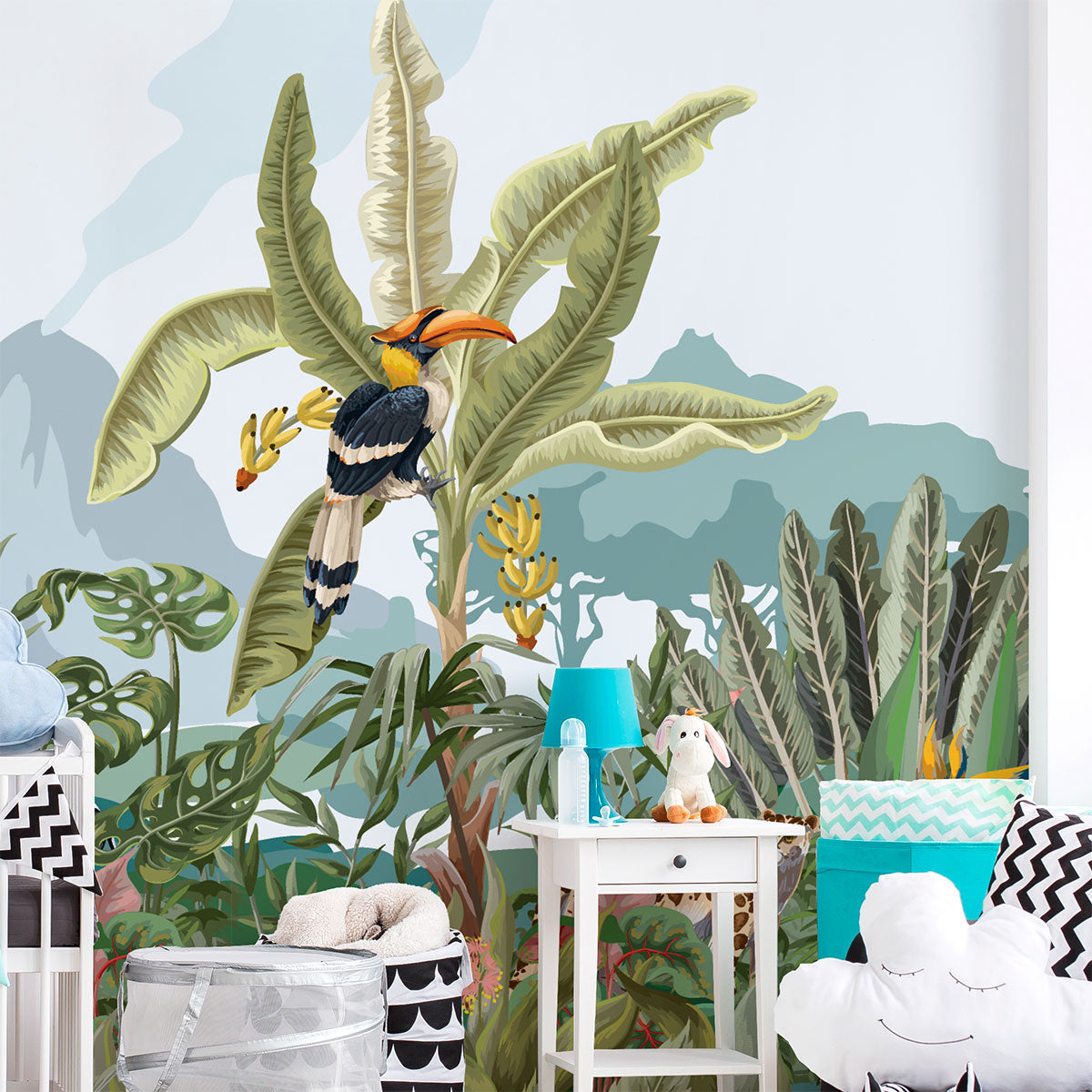 Mural Selva Tropical con Animales - MT133