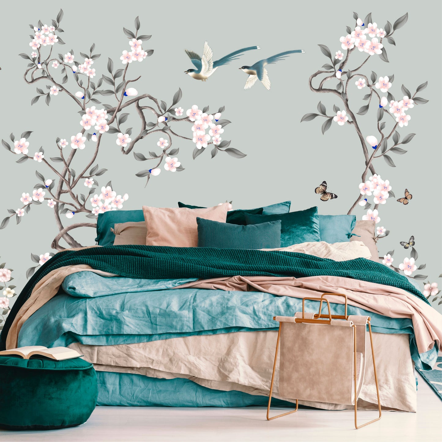 Mural Tropical Floral - MT558